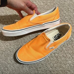 Vans Orange Slip-On Sneakers